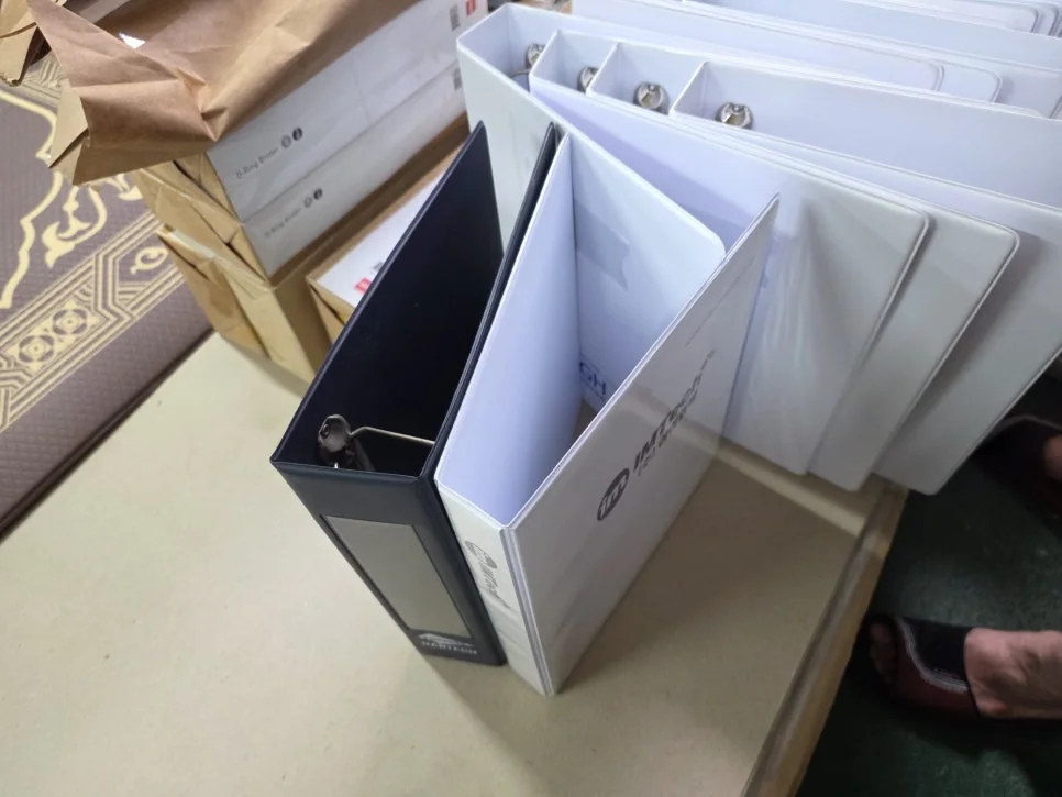 PVC 바인더 맞춤제작 완성품 상세 16