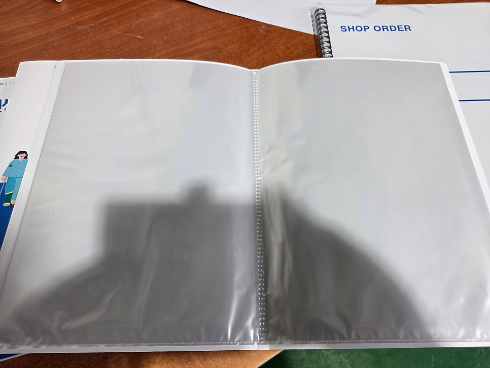 안내문 교체가 가능한 투명 포켓 10p 속지