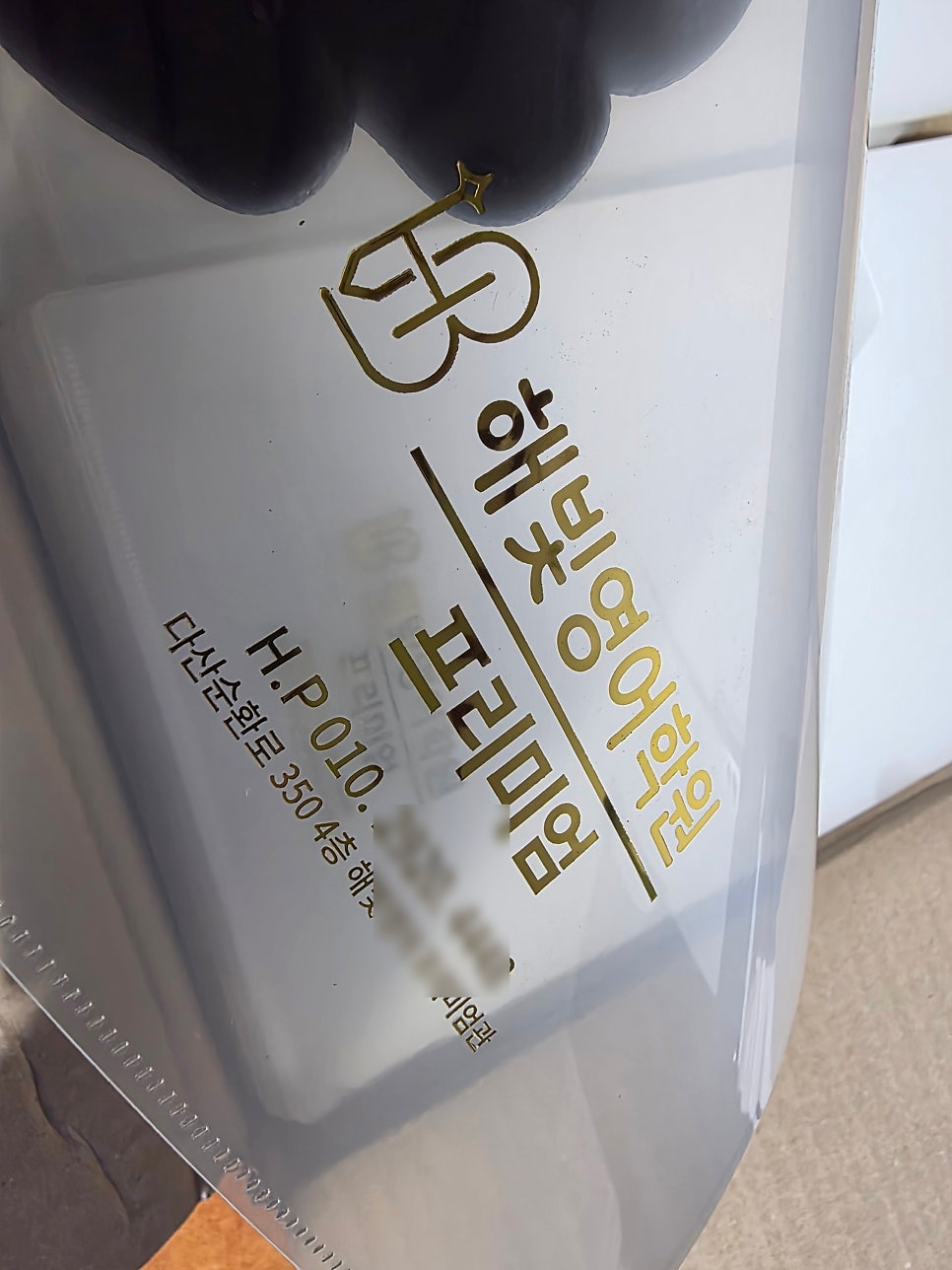 영문 약자와 한영 협회명을 양면에 배치한 금박 L자파일
